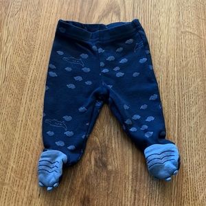 10/$10 Carter’s Blue Animal Print Footed Pants NB